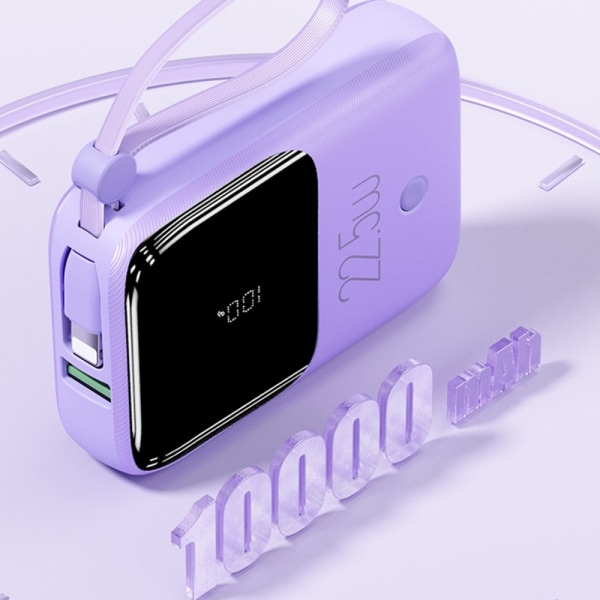 10 000 mAh nopea kannettava Powerbank Supernopea lataus USB-C 22,5 W Blue