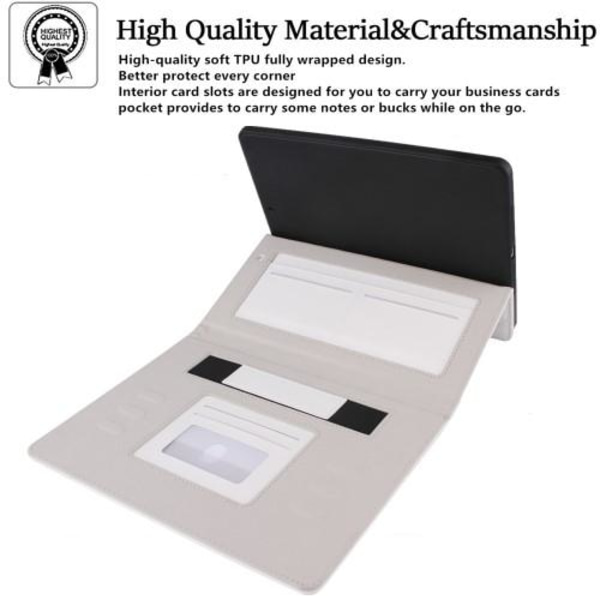 Til iPad 10.9 2022 Gen 10 Sammenleggbart Veske - Hvit White