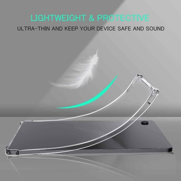 Til Samsung Galaxy Tab A9+ Etui TPU cover + Hærdet Glas Transparent