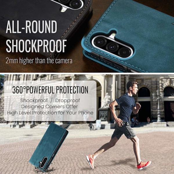 Til Samsung Galaxy A37 5G CASEME Pungetui sort