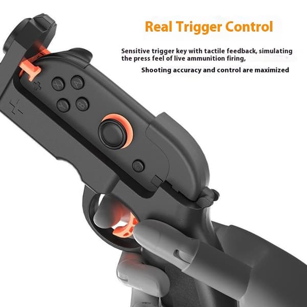 2st Kompatibelt med Nintendo Switch 2 Vänster höger Joy-Con Kontroll Pistolgrepp Svart