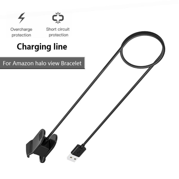 Amazon Halo View 1m USB Opladningskabelholder - Sort Black