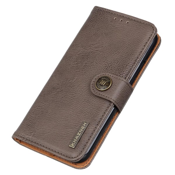 KHAZNEH For Xiaomi Redmi 12C Wallet Stand Case - Khaki Khaki