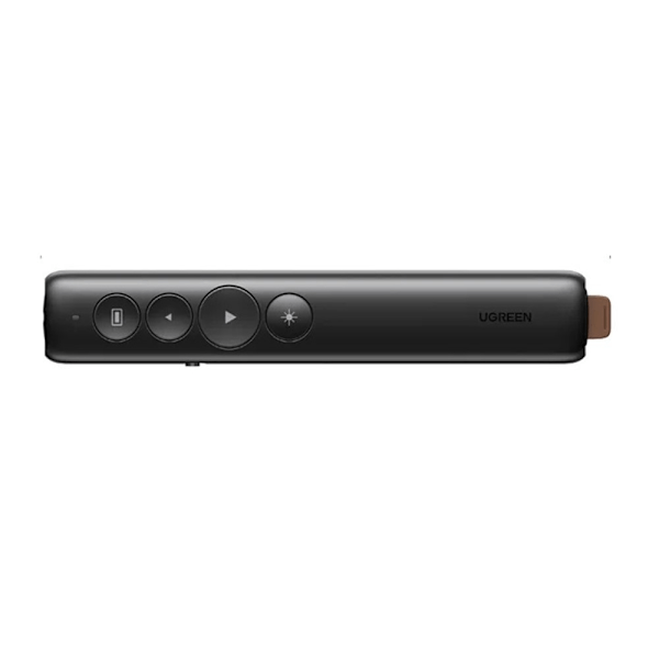 Wireless Presenter Oppladbar multifunksjonsfjernkontroll laserpeker Black