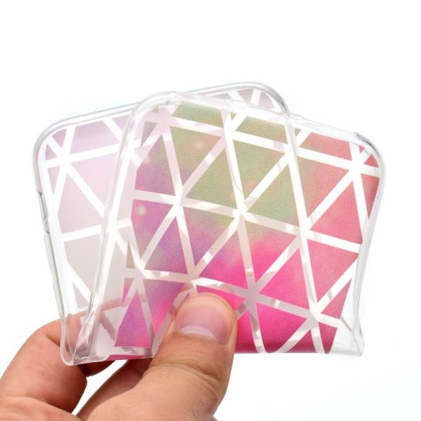 Super Thin Patterned Soft TPU Cell Phone Shell iPhone X/10 5.8 inch - Triangles