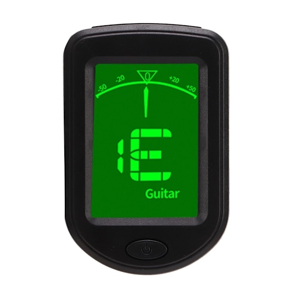 Akustisk gitarr Tuner Bärbar Clip On Tuner för stränginstrument Tuning Tool Svart