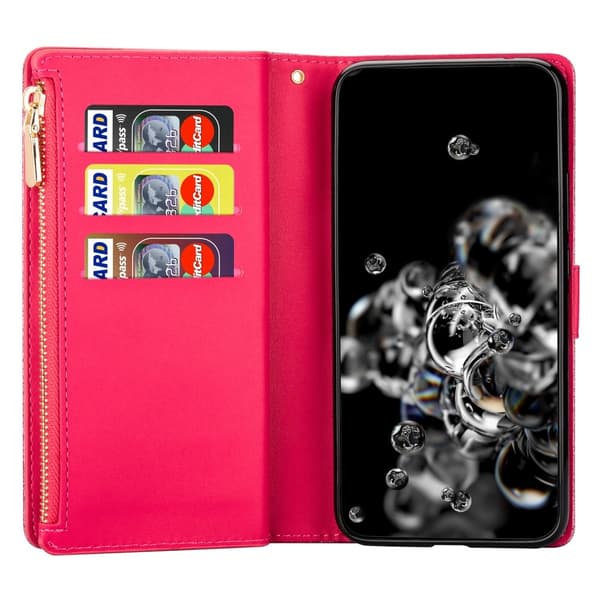 For Samsung Galaxy A26 5G Etui Stjernehimmel Gravert Lommebokdeksel Pink