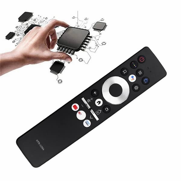 Fjernkontroll utskiftning HTR-U29A for Haier TV stemmestyrt Black
