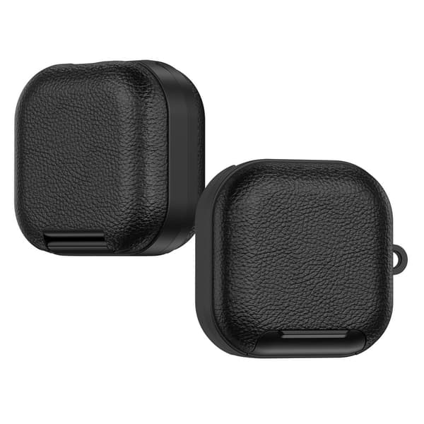 Til Samsung Galaxy Buds4 / Buds4 Pro Beskyttende Etui Dæksel Stand Lås Krog Black