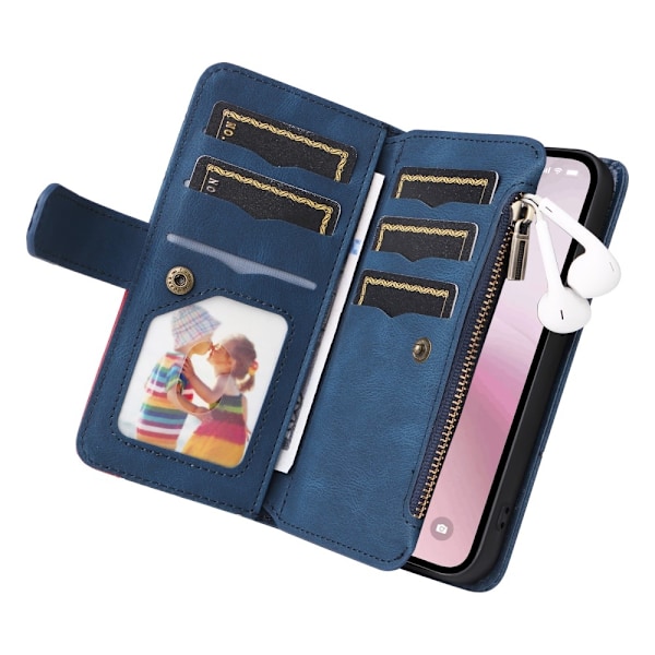 KT-monitoimisarja-5 iPhone 17e / 16e -puhelinkotelolle Blue