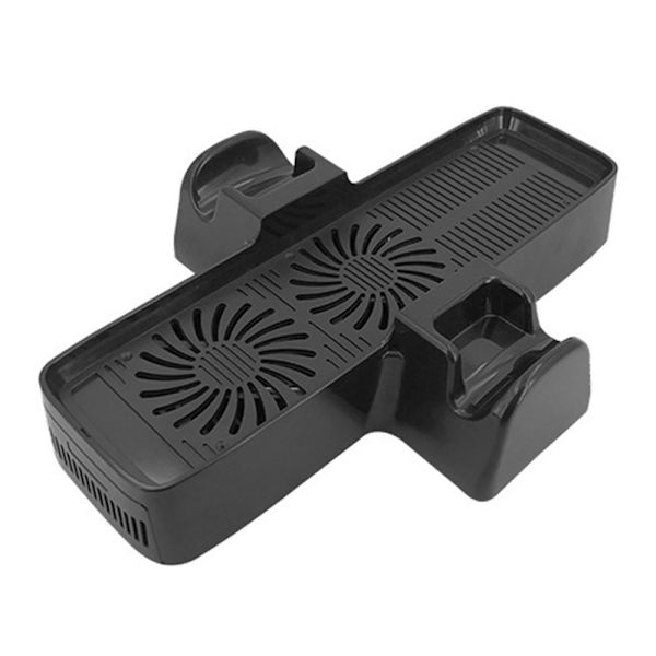 Xbox 360 - køleventilator Varmeafledning Dobbeltventilatorstativ til spilkonsoller Black