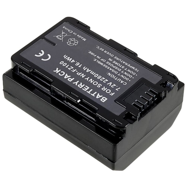 NP-FZ100 Li-ion batteri til Sony A7M3/A7R3/A7R111/ILCE-9/A6600/A Black