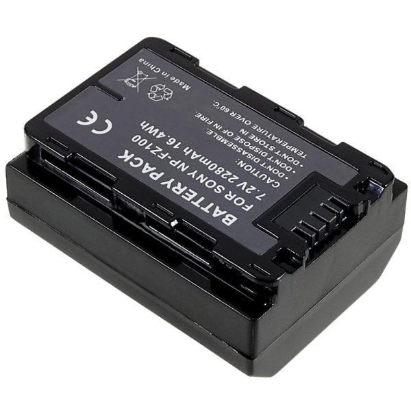 NP-FZ100 Li-ion batteri til Sony A7M3/A7R3/A7R111/ILCE-9/A6600/A9M2 osv Black