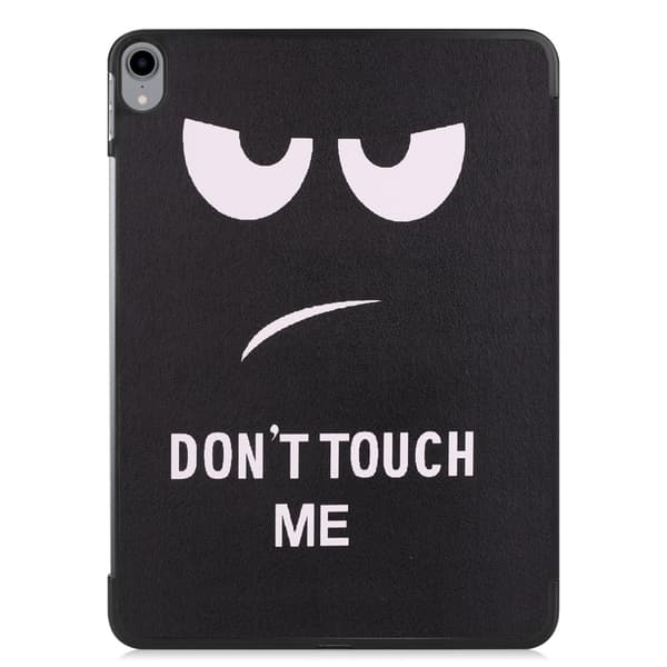 iPad Pro 11 (2018) Trippeldeksel med smal passform - Do Not Touch Me Black