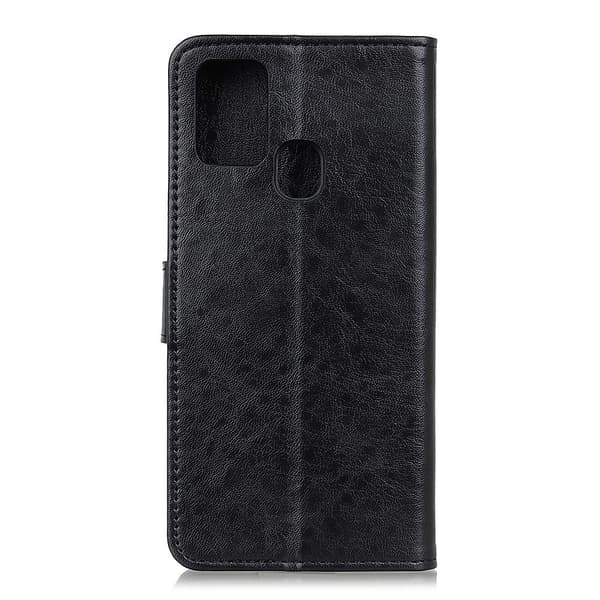 Crazy Horse Lompakkoteline Samsung Galaxy A21s - Musta Black