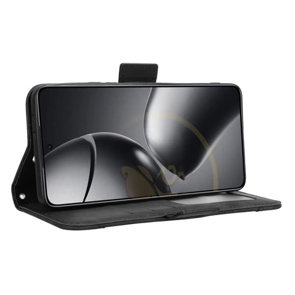 Til Xiaomi 14T Pro Multiple Card Slots Pung etui Beskyttende Black