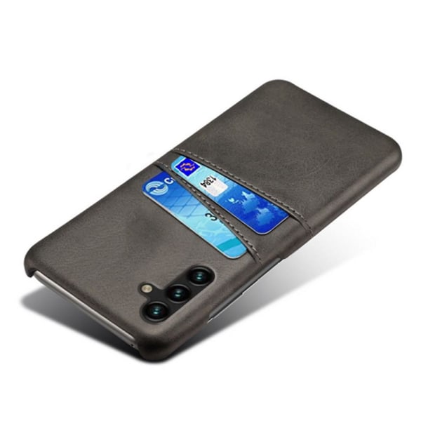 Samsung Galaxy A34 5G KSQ Pu-nahkapäällysteinen kuori kovalle ko Black