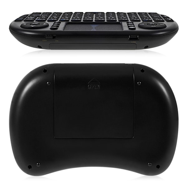 Mini I8 Wirelesss Touchpad-tastatur og mus til pc/tablet/tv-boks