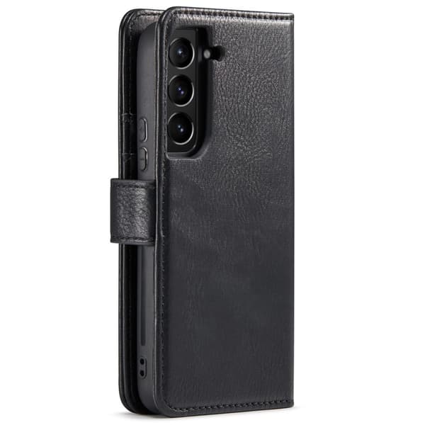 DG.MING for Samsung Galaxy S24+ Avtakbar 2-i-1 Lommebokdeksel Black