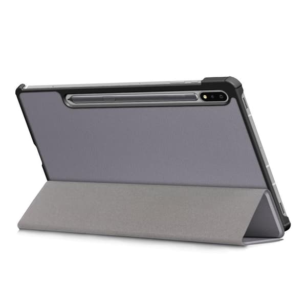 Tri-fold Smart Case med Stativ for Samsung Galaxy Tab S7 FE / Tab S7 Plus / Tab S8+ Grey