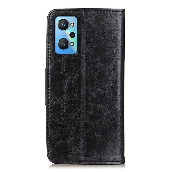 Crazy Horse Texture Wallet Stand Case for Realme GT Neo2 Black