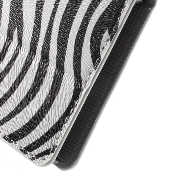 Sony Xperia Z3+ E6553 Zebra Stripe Wallet Case Multicolor