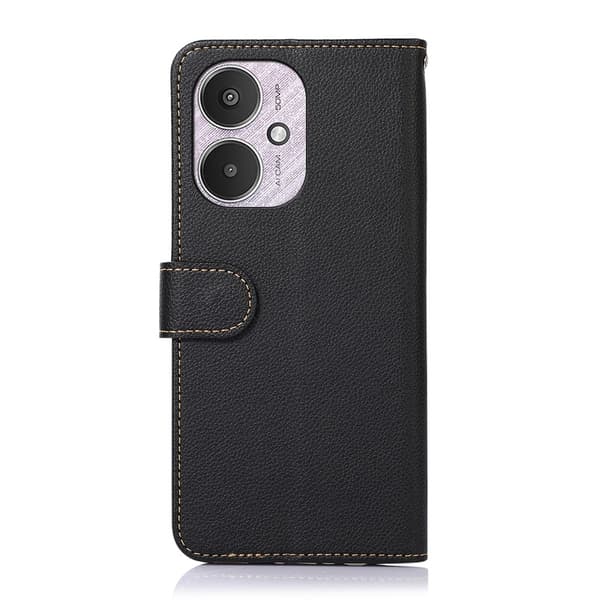 KHAZNEH Pung etui til Xiaomi Redmi 13C - Sort - rød Black