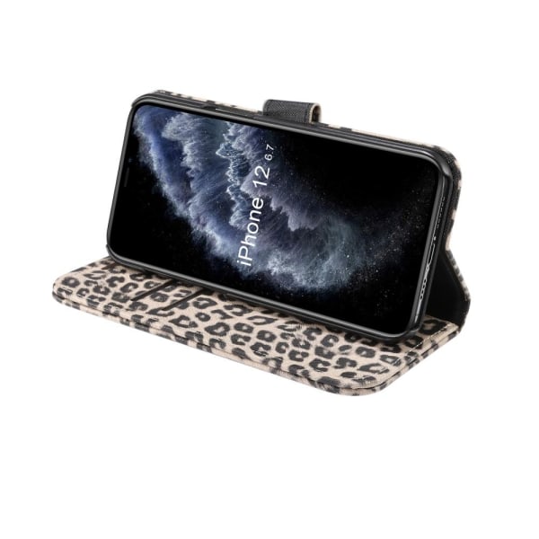 iPhone 12 Pro Max Plånboksfodral Fodral Leopard - Gul Gul