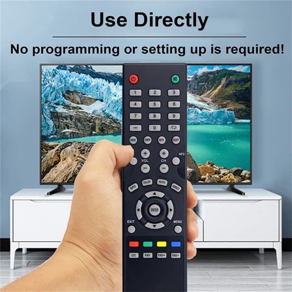 Fjernkontroll erstatning for PLDED3273A-E For PROSCAN TV Black