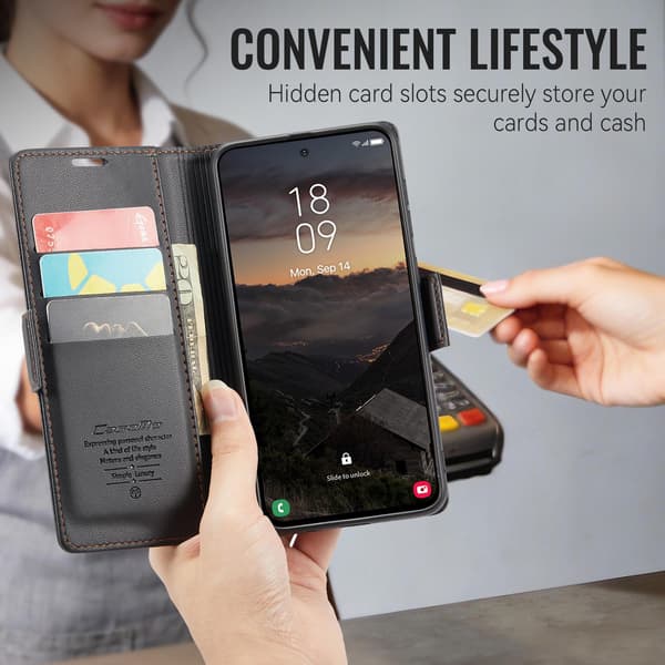 CASEME Til Xiaomi 17T Pungcover Black