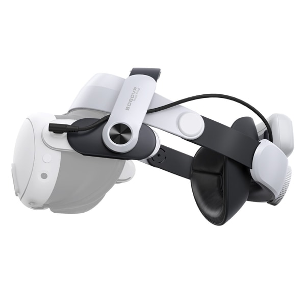 BOBOVR M3 Pro Meta Quest 3 VR-kuulokemikrofonin akkupäähihna White
