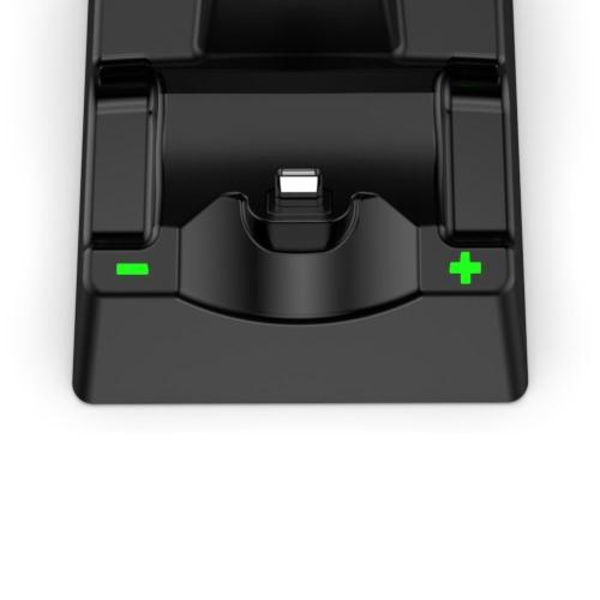 Kompatibel med Nintendo Switch + Lite + Oled USB-C Laddningsställ Laddare Svart
