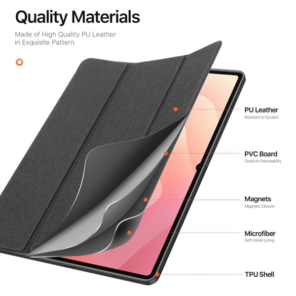DUX DUCIS Tri-fold Stand Samsung Galaxy Tab S11 Ultra Black