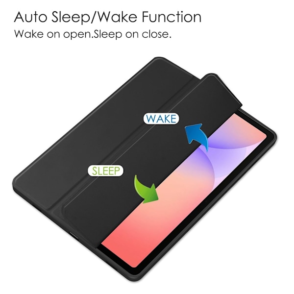 Til Samsung Galaxy Tab S10 Lite Etui Tablet Cover – Sort Black