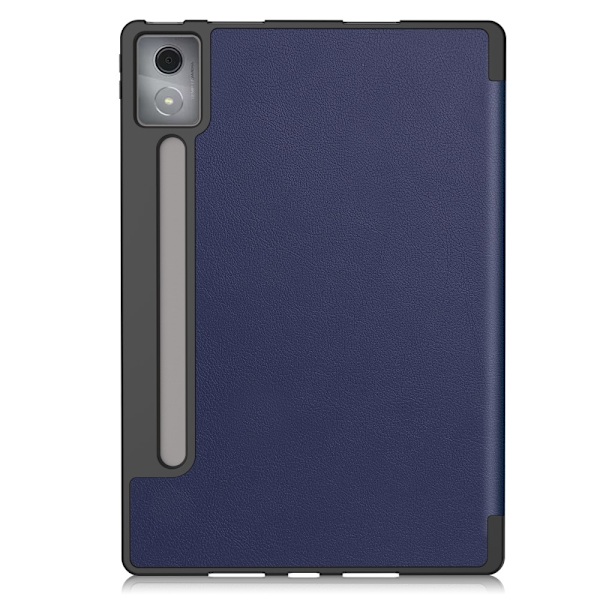 För Lenovo Idea Tab Pro Fodral Tri-Fold Stativ Skal med pennhållare - MörkBlå Blå