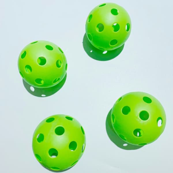 Pickle Ball Ketsjer Sæt Paddle Kit 2 Ketsjere 4 Pickle Balls Green