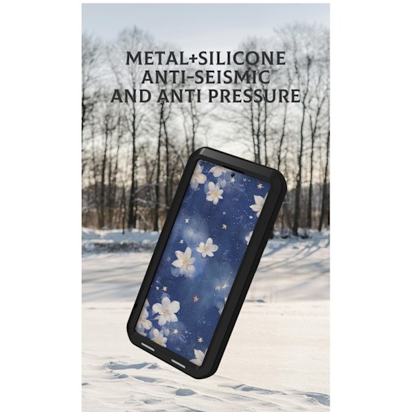 Samsung Galaxy S25+ (Plus) Case Panserbeskyttelse Case Shell + hærdet glas Black