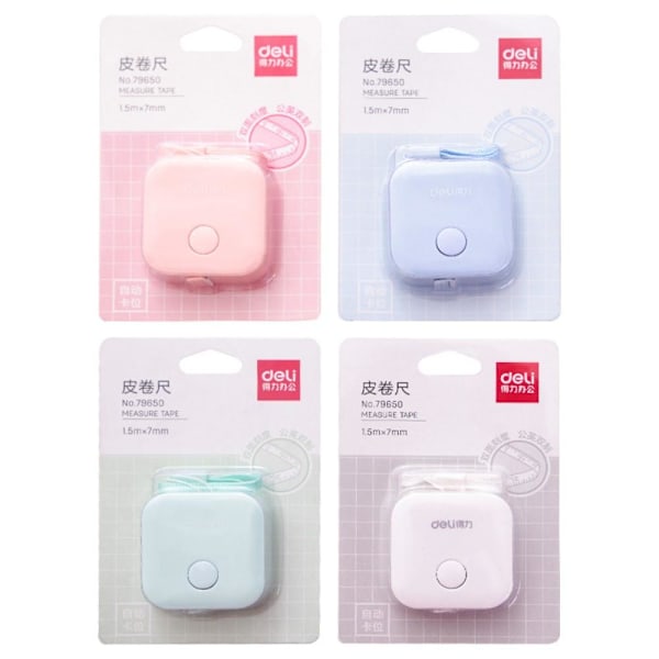 1.5m Easy Retractable Tape Measure Tool Multicolor