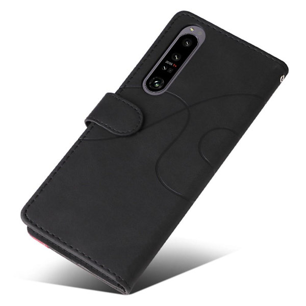 Til Sony Xperia 1 IV 5G KT-serie-1 dobbeltfarve Black