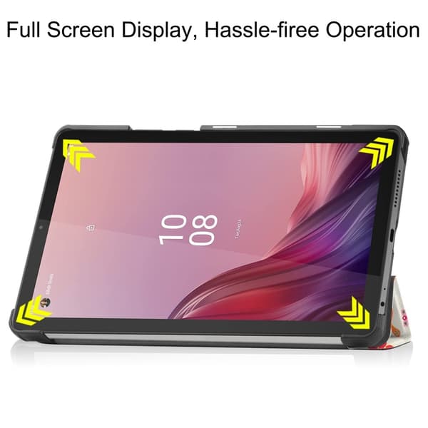 Lenovo Tab M9 kolminkertainen jalustan kansi - Butterflies Multicolor