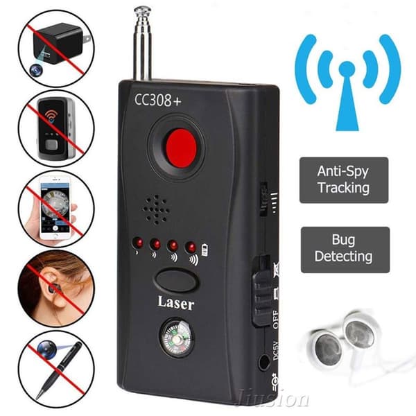 Kamera detektor RF GSM Bug GPS Tracker Finder Detector Svart