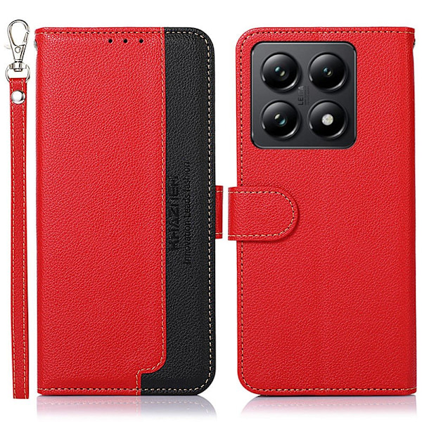 KHAZNEH Lompakkokotelo Xiaomi 14T Pro Red