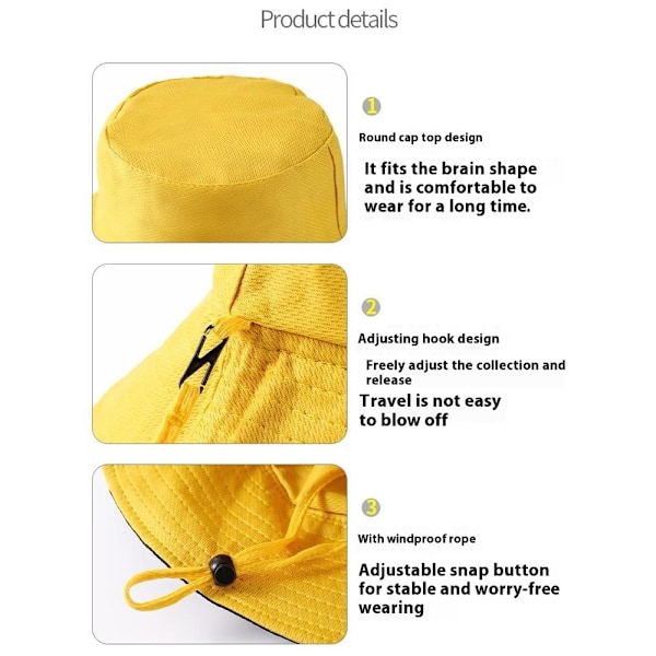 Hatt Solhatt Mesh Keps med bred brätte - Orange Orange