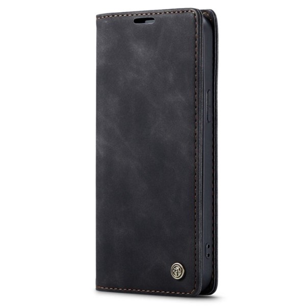 CASEME Retro tegnebog taske til iPhone 14 - sort Black