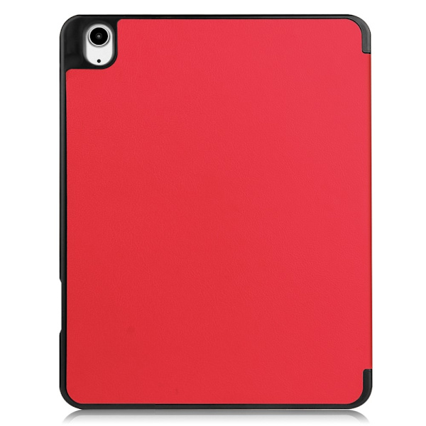 Til iPad Air 13 (2024) Etui Tre-fold Stativ Tablet Cover med Pen Holder Red