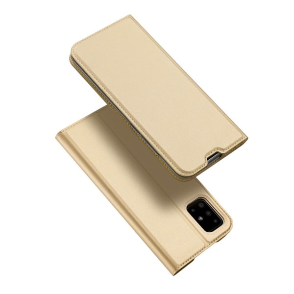 Samsung Galaxy A51 DUX DUCIS Skin Pro Series Stand Flip-etui - G Gold