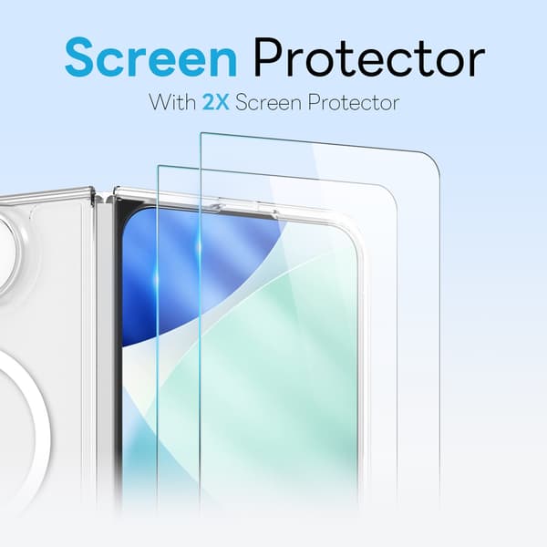 NORTHJO 5-i-1 telefondekselsett til iPhone Duo Transparent