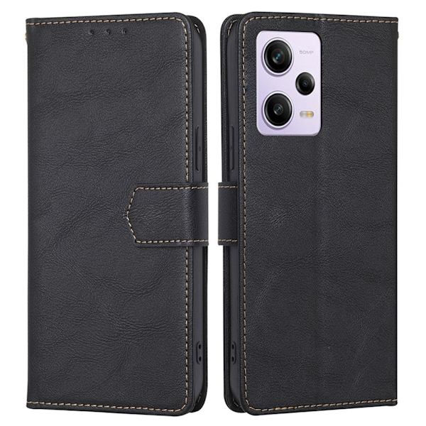 Xiaomi Redmi Note 12 Pro 5G Wallet Case Cover Shell Black