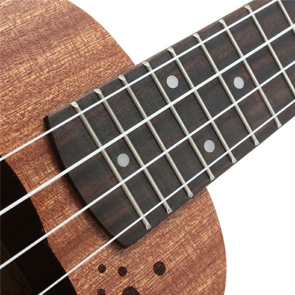 Sapele Ukulele 4-strängad Musikinstrument Brun