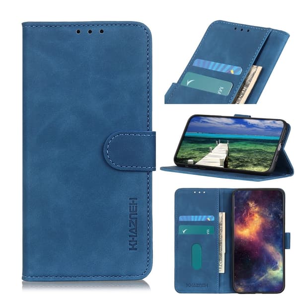 KHAZNEH Til Xiaomi 17T Lommebokdeksel Retro Blue
